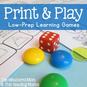 print  play series  prep learning games