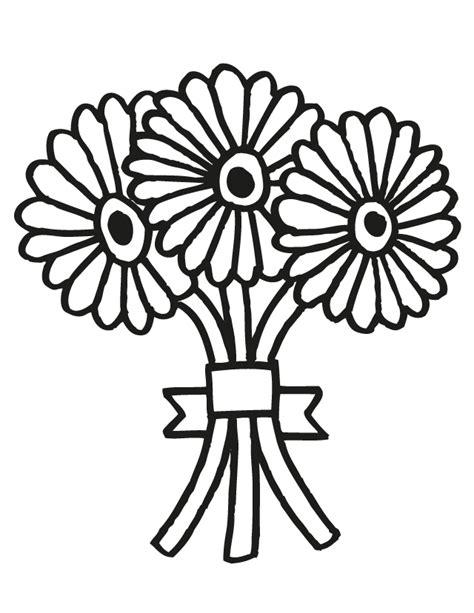 wedding bouquet   printable coloring pages