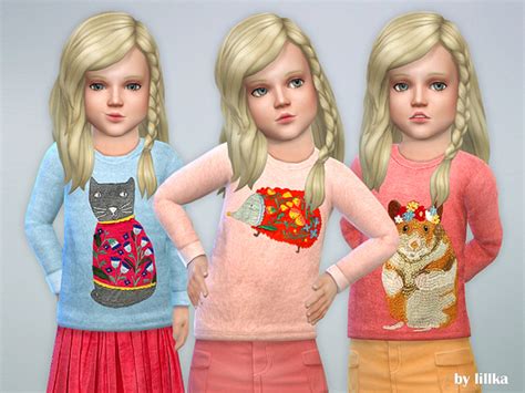 designer shirt  toddler girls p  lillka  tsr sims  updates
