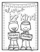 Coloring Kindness Kind Pages Kids Sheet Activities Sheets Preschool Kindergarten Freebie Classroom Fellow Thank Little Book Choose Board Matters sketch template