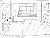 Coloring Bedroom Pages Room Girls Aesthetic Furniture High Quality Popular Sketch Drawing Coloringhome Template sketch template
