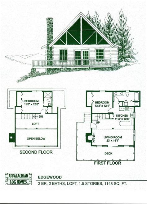 bedroom log cabin floor plans  home plans design