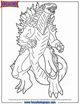 Godzilla Coloring Pages Printable Movie Poster Print Colouring Color Clipart Popular Library Books sketch template
