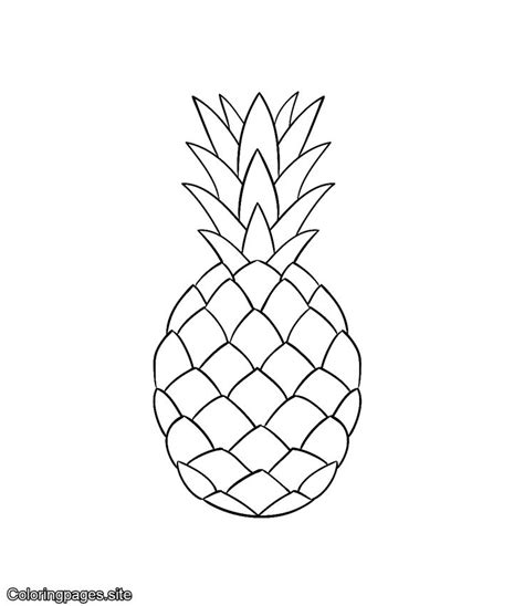 pineapple coloring page fruit coloring pages  coloring pages