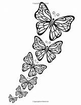 Malvorlagen Schmetterlinge Mariposas Tiere Papillon Vlinders Basteln Mosaiken Faser Steppdecken Malbögen Silhouetten Malbuch Dovers Kleurplaat sketch template