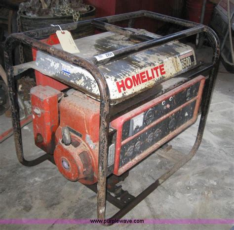 homelite hg portable generator  chanute ks item  sold