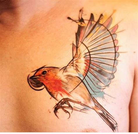 Pin By María Richard On Bird Abstract Tattoo Birds Tattoo Robin
