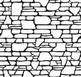 Brick Wall Stone Texture Vector Drawing Clipart Seamless Illustration Grunge Stock Clip Textured Sketch Drawings Textures Latte Walls Getdrawings Background sketch template