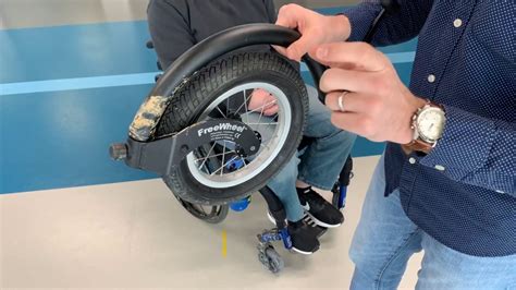 freewheel wheelchair attachment product features and demo youtube