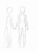 Poses Faithtale Cuerpos Femenino Character Reference Boceto Animes Plantilla Templates Niña Outlines sketch template