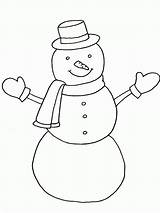 Snowman Coloring Printable Pages Winter Patterns Fun sketch template