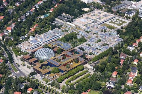 aerial photograph berlin campus building   university freie universitaet berlin