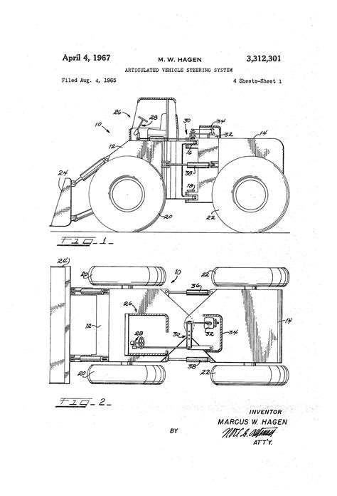 patent  articulated vehicle steering system google patents