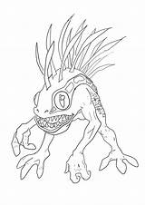 Murloc sketch template