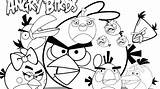 Bad Coloring Pages Piggies Getcolorings Angry Birds sketch template