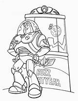 Buzz Lightyear Coloring Pages Story Toy Print sketch template