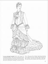 Historical Coloring Pages Fashion sketch template