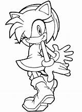 Sonic Coloring Pages Hedgehog Silver Printable Amy Print Knuckles Tails Sheets Rose Kids Para Boyama Colorir Color Colors Amie Colouring sketch template