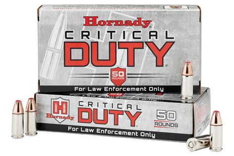 hornady mm luger p  gr flexlock critical duty box le sportsmans outdoor superstore