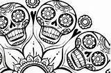 Coloring Skull Skulls Sugar Pages Mandala Flower Printable Owl Finished Colouring Adults Bones Via Freebies Canadian Eyes Comments Flickr Detail sketch template