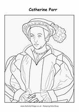 Colouring Catherine Pages Parr Tudor Coloring Anne Queens Boleyn Henry Viii Wives Kings Activityvillage Kids Seymour Jane King Katherine Cleves sketch template
