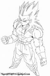Saiyan Goku Gohan Coloriage Ssj4 Coloringhome Sayen Sangohan Dbz Lineart Vegeta Adults Saiyans Drachen Bardock sketch template