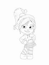 Vanellope Coloring Schweetz Von Hips Pages Her Posing Hands Online Supercoloring Main Printable sketch template