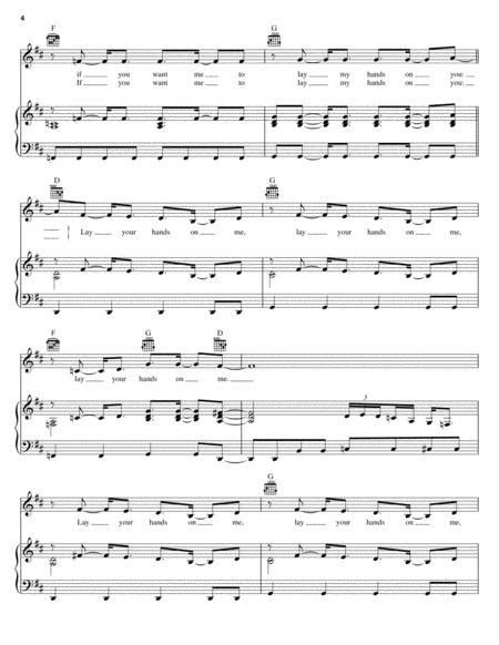 Lay Your Hands On Me By Bon Jovi Richie Sambora Digital Sheet Music