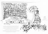 Monet Claude Coloring Sheets Pages Colouring Sketchite sketch template