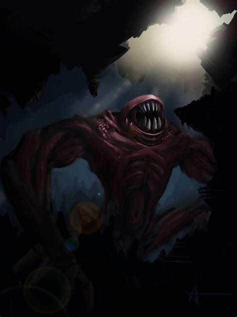 cave monster  shpinx  deviantart
