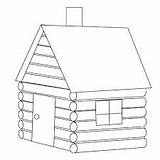 Cabin Log Clip Clipart House Coloring Printable Color Hut Pages Simple Cabins Draw Cliparts Sheets Logs Transparent Library Weclipart Clipartix sketch template