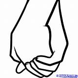 Holding Hands Clipart People Draw Drawing Kids Cartoon Step Hand Cliparts Couples Drawings Line Clip Couple Girl Animated Boy Two sketch template