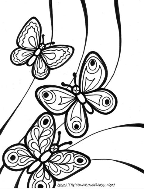 printable butterfly coloring pages  adults