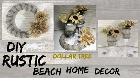 diy rustic beach dollar tree home decor youtube
