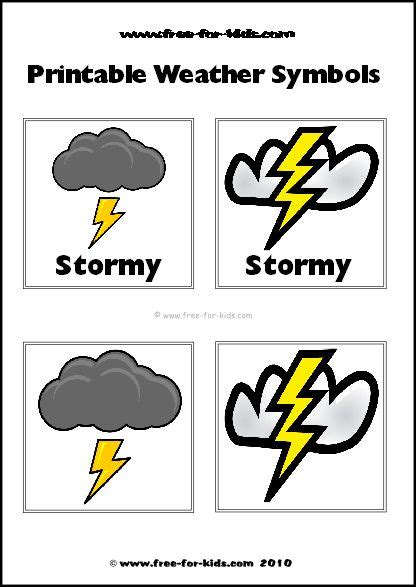 printable weather symbols weather symbols weather theme preschool
