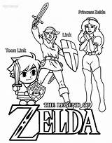 Zelda Coloring Pages Legends Printable sketch template
