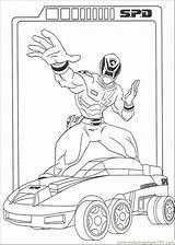 Power Coloring Rangers Spd Pages Popular sketch template
