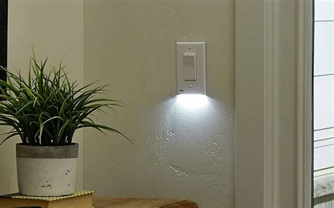 illuminated light switch built  led night lights nerd techy