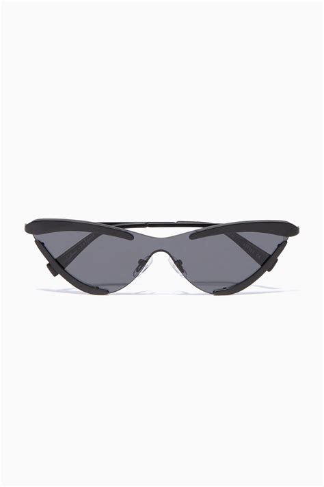 Shop Le Specs Black Black Le Specs X Adam Selman The Scandal Sunglasses