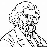 Frederick Douglass Coloring Pages Outline Clipart Historical Sheets Easy Drawings Online Book Clip Thecolor Famous Figures Figure Sketches Library History sketch template