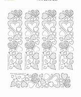 Valentine Bookmark Heart Valentines Choose Board Colouring sketch template