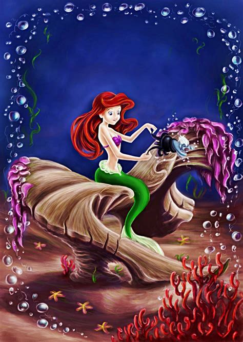 Walt Disney Fan Art Princess Ariel And Ursula Walt