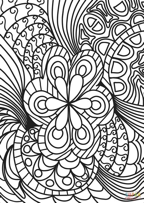 printable abstract coloring pages