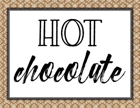 printable hot chocolate bar kit california unpublished