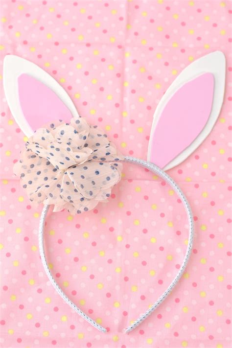 easter bunny ears headband  fun easy diy craft