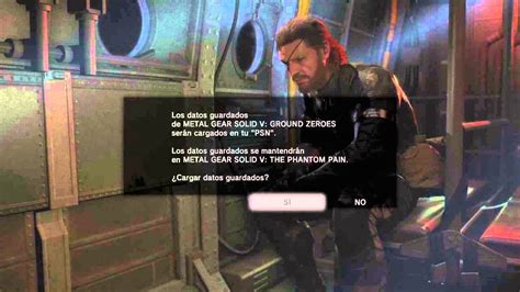 Importar Partida De Metal Gear Solid V Ground Zeroes A The Phantom