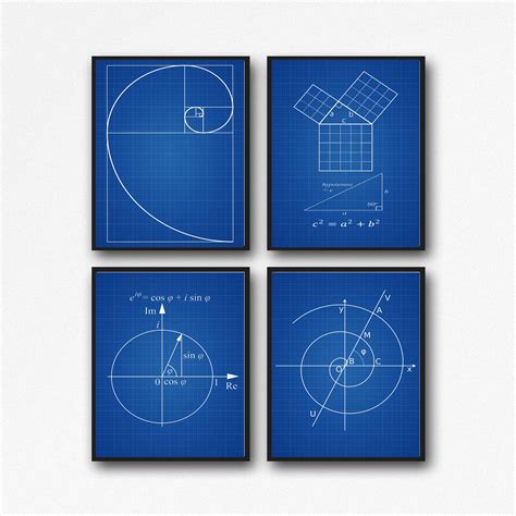 math gift poster set  math posters  math student wb
