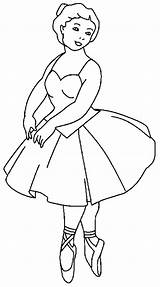 Coloring Ballerina Pages Girl Tutu Flower Kids sketch template
