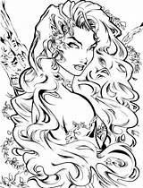Ivy Poison Coloring Pages Drawing Artcrawl Adult Deviantart Comics Dc Comic Character Fairy Drawings Sketches Batman Book Witch Style Getdrawings sketch template