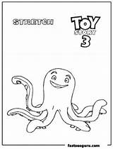 Toy Story Stretch Coloring Print Pages Cartoon sketch template